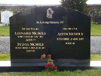 Nichols (Len, Sylvie & Alvin) Headstone
